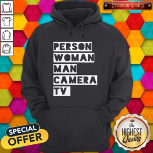 Wonderful US Person Woman Man Camera TV Hoodie
