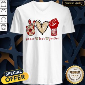 Attractive No More Stolen Sisters Peace Love Justice V-neck