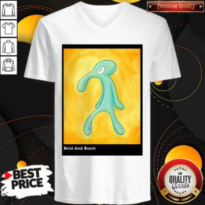 Beautiful Bold And Brash Painting Squidward Tentacles V-neck