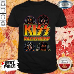 Beautiful Kiss Band Dachshund Dogs Shirt