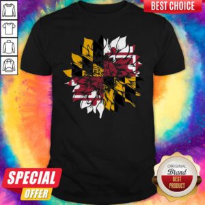 Beautiful Sunflower Maryland Flag Shirt