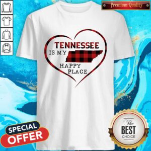 Beautiful Tennessee Is My Happy Place Heart Shirt