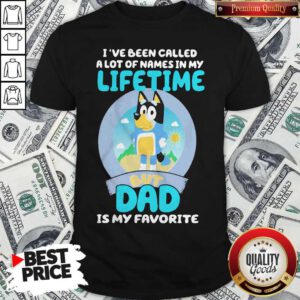 Bluey Bandit I’ve Been Called A Lot Of Names In My Lifetime But Dad Is My Favorite Shirt