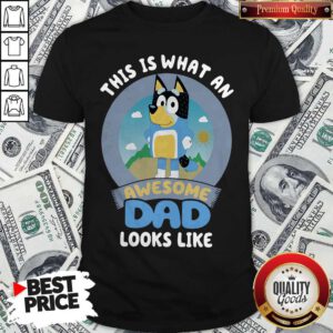 Bluey Bandit This Is What An Awesome Dad Looks Like Shirt