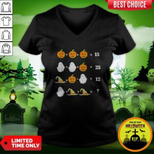Cool Halloween Math Equations For Math Teachers V-neck