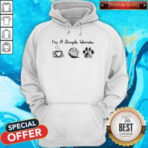 Good I'm A Simple Woman Coffee Dungeons Dragons And Dog Paw Hoodie