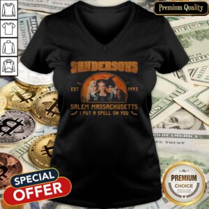 Luxury Hocus Pocus Sandersons Est 1993 Salem Massachusetts I Put A Spell On You V-neck