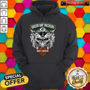 Nice Green Bay Packers Motor Harley Davidson Cycles Hoodie