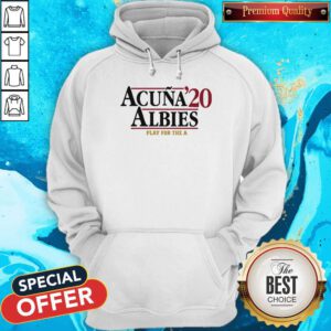 Official Acuna '20 Albies Play For The A Hoodie