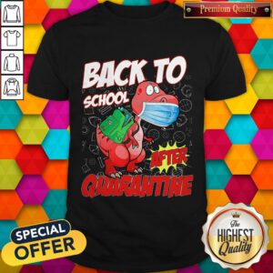 Official Dinosaur T Rex Face Mask Back To School After Quarantine Shirt