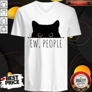 Official I Want Black Cat Ew People V-neck