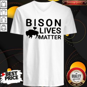 Official I Wish Bison Lives Matter V-neck