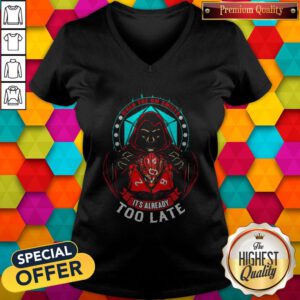 Official Skull When The DM Smiles It's Already Too Late V-neck
