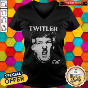 Premium Anti TrumpTwitler Nazi Trump Hitler V-neck
