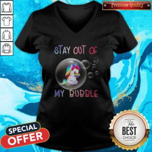 Pretty Stay Out Of My Bubble Horse LGBT Covid V-neck