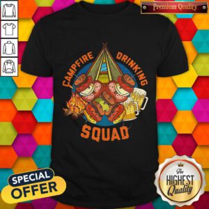 Sweet Camping Campfire Drinking Squad Shirt