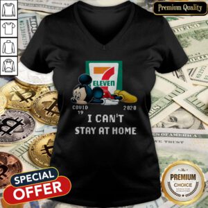 Top Eleven Mickey Mouse Covid 19 2020 I Can't Stay At Home V-neck