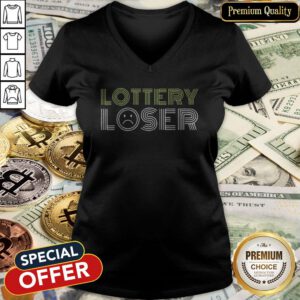 Wonderful I Want Lottery Loser V-neck
