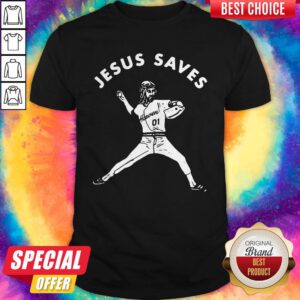Wonderful Jesus Saves Baseball Player Shirt