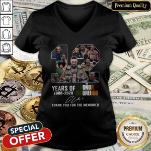 12 Years Of Conor Mcgregor 2008-2020 Thank You For The Memories Signature V-neck