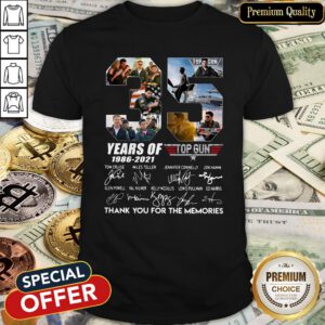 35 Years Of 1986-2021 Top Gun Signature Shirt
