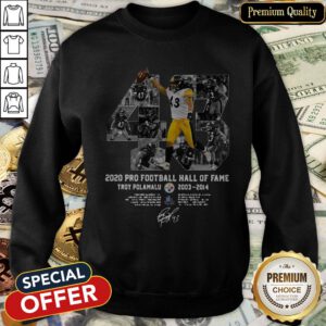 43 Troy Polamalu 2020 Pro Football Hall Of Fame SweatShirt