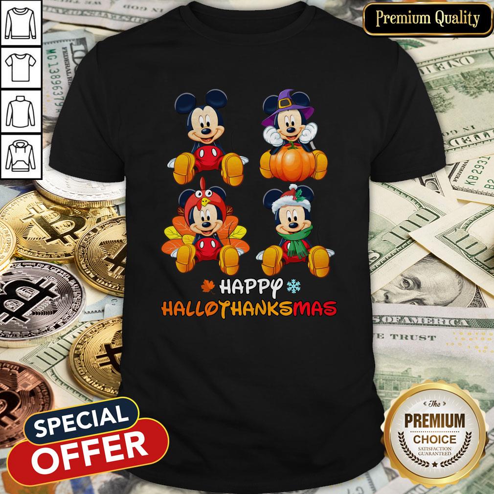 Awesome Mickey Mouse Happy Hallothanksmas Shirt