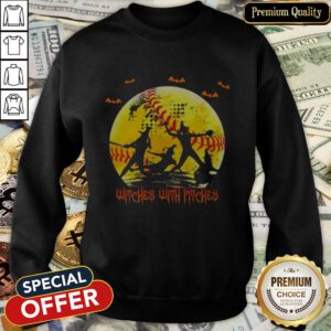 Baseball Witches With Pitches Halloween SweatShirt
