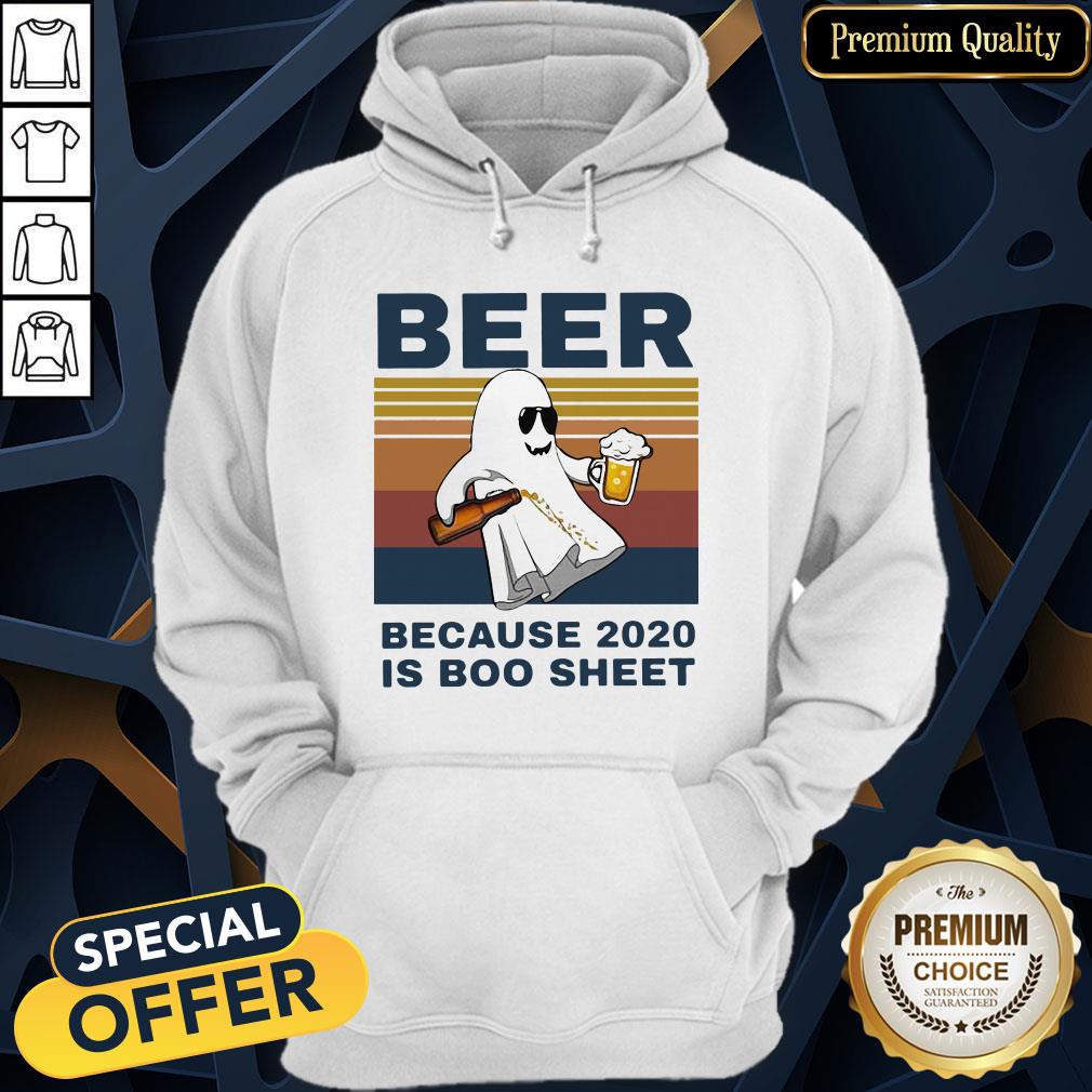 Beer Because 2020 Is Boo Sheet Vintage Hoodie
