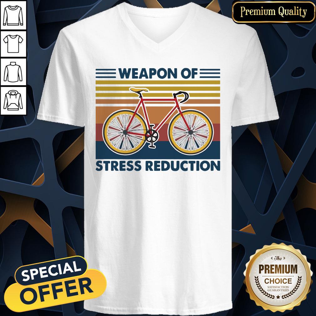 Bicycle Weapon Of Stress Reduction Vintage V-neck