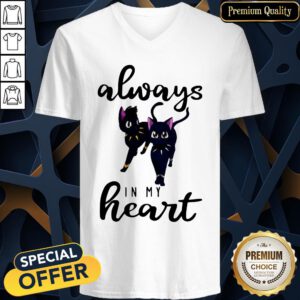 Black Cats Black Wakandan Always In My Heart V-neck