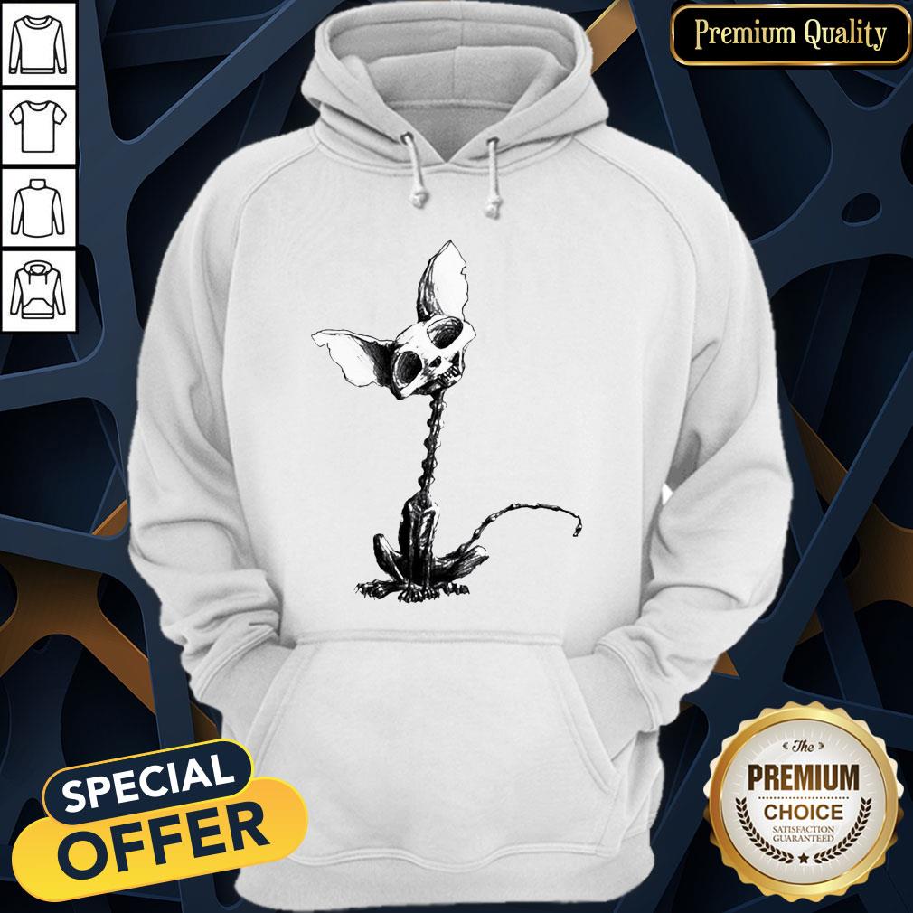 Cat Skeleton Muertos Day Of The Dead Halloween Hoodie