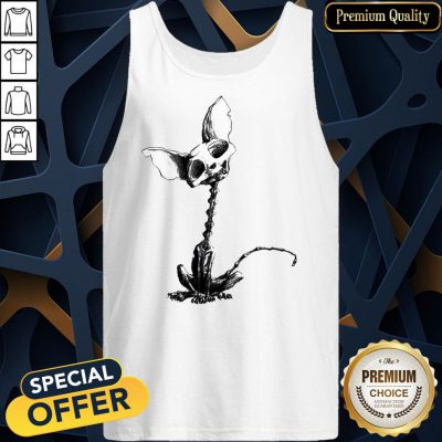 Cat Skeleton Muertos Day Of The Dead Halloween Tank Top