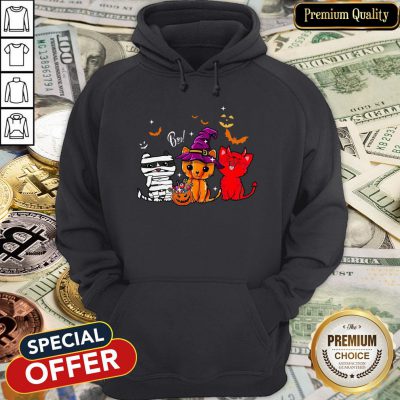 Cats Witch Boo Halloween Hoodie