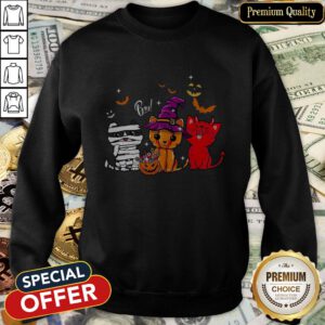 Cats Witch Boo Halloween SweatShirt