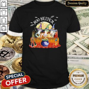 Cows Witch Boo Helfer Halloween Shirt