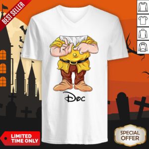 Cute Doc Dwarf Halloween Costume V-neck