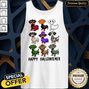 Dachshund Dog Happy Halloween Tank Top