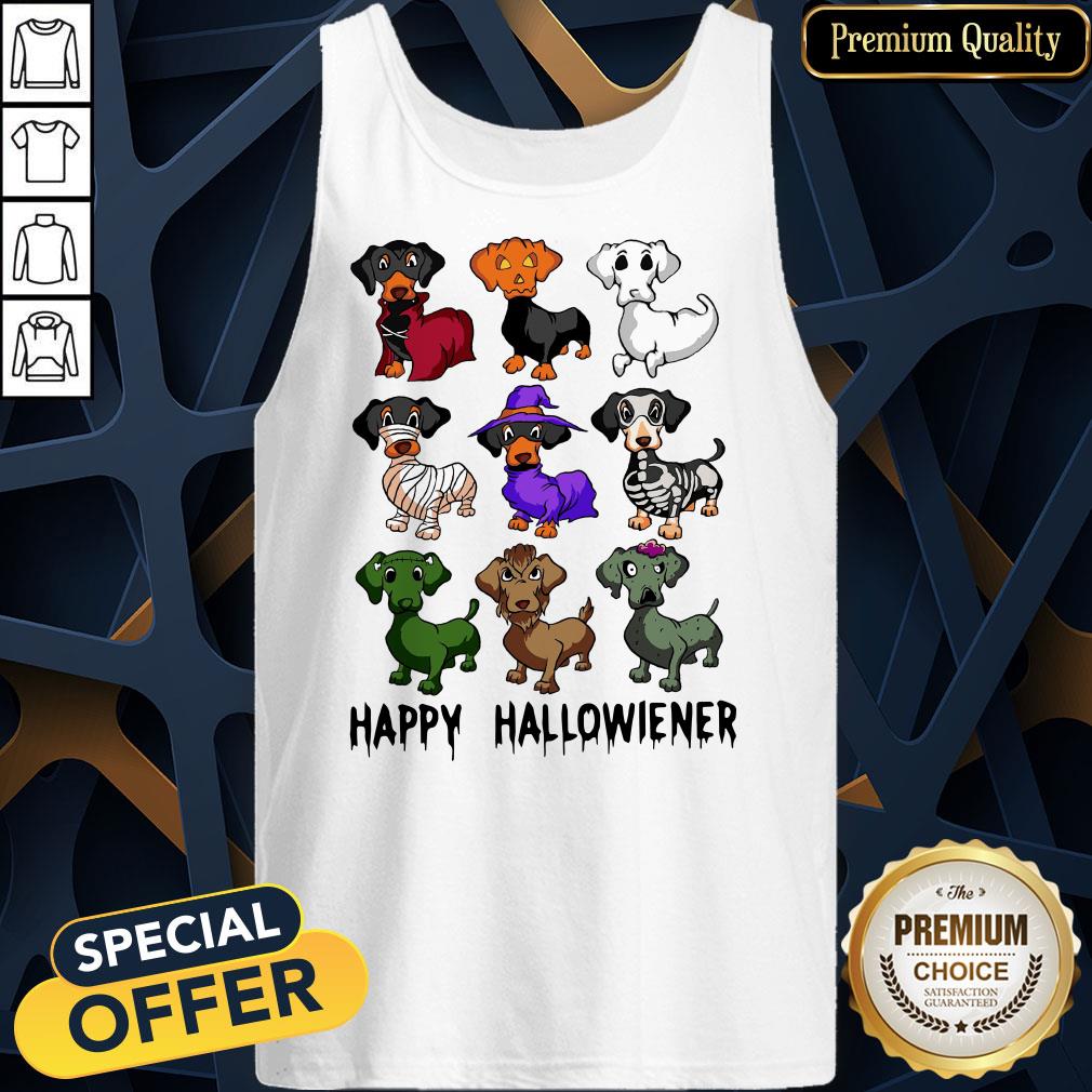 Dachshund Dog Happy Halloween Tank Top