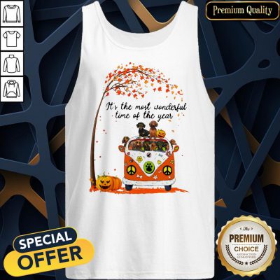 Dachshund It's The Most Wonderful Time Of The Year Halloween Tank Top