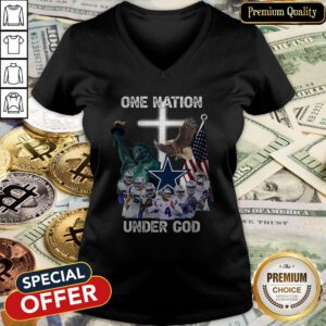 Dallas Cowboys One Nation Under God V-neck