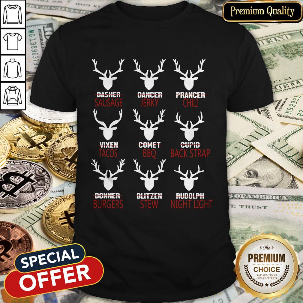 Deer Sausage Jerky Chili Tacos BBQ Shirt