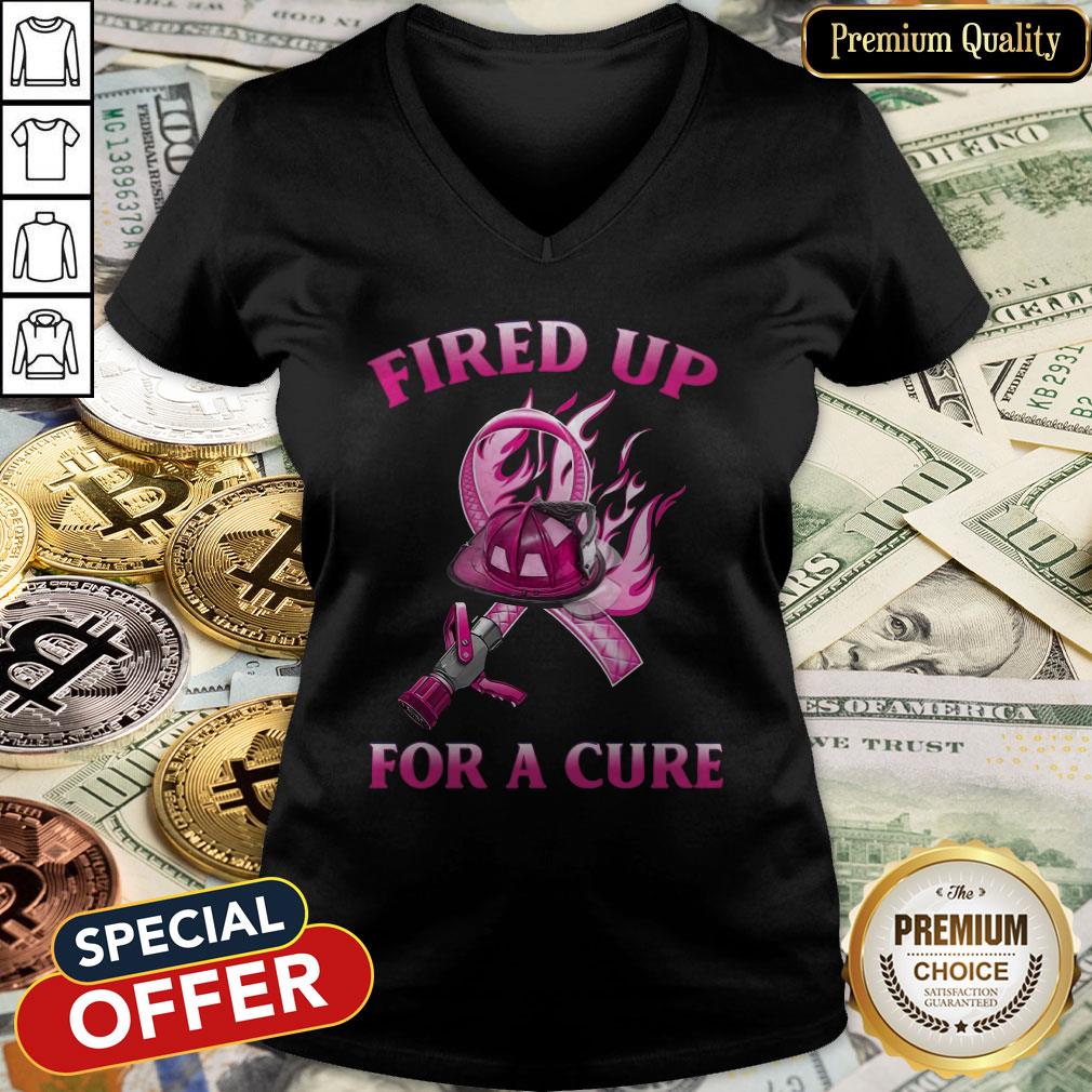 Fired Up For A Cure V-neck