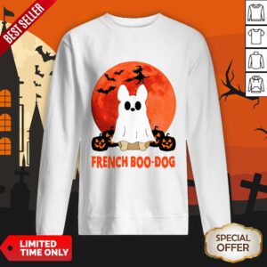 French Boo Dog Halloween SweatShirt