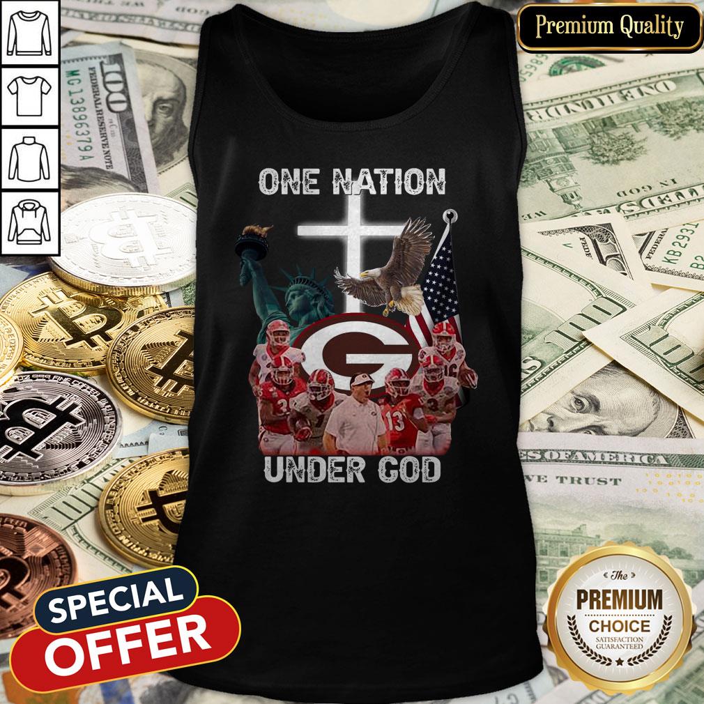 Georgia Bulldogs One Nation Under God Tank Top