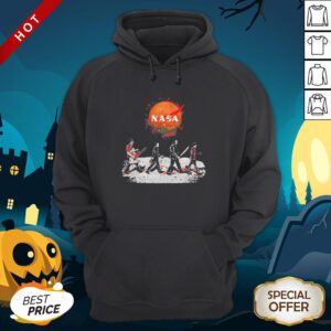 Halloween Horror Characters Nasa Logo Hoodie