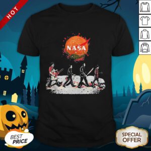 Halloween Horror Characters Nasa Logo Shirt