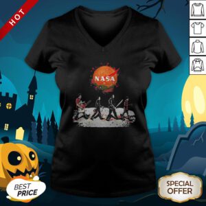 Halloween Horror Characters Nasa Logo V-neck