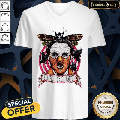 Halloween Horror Silence Lambs Quid Pro Quo V-neck