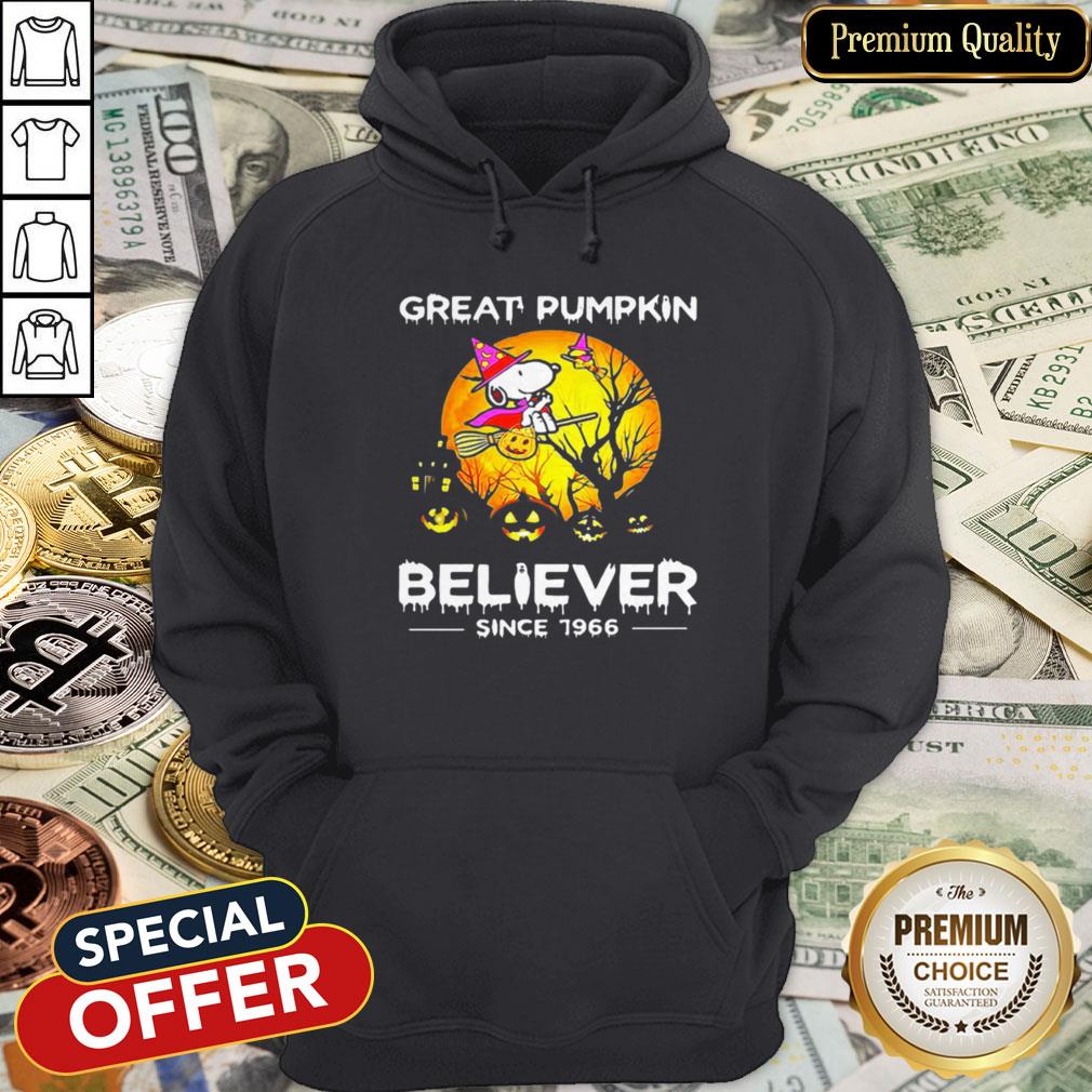 Halloween Snoopy Great Pumpkin Believer Since 1966 Hoodie